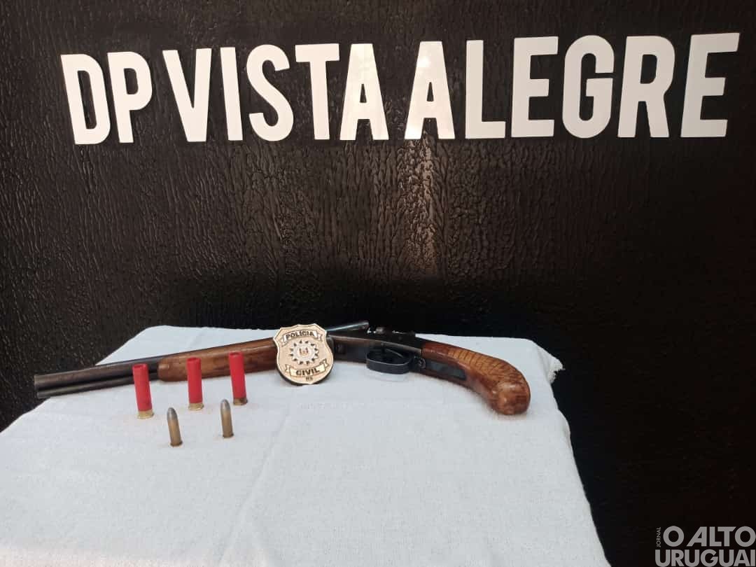Homem é preso por posse ilegal de arma de fogo em Vista Alegre
