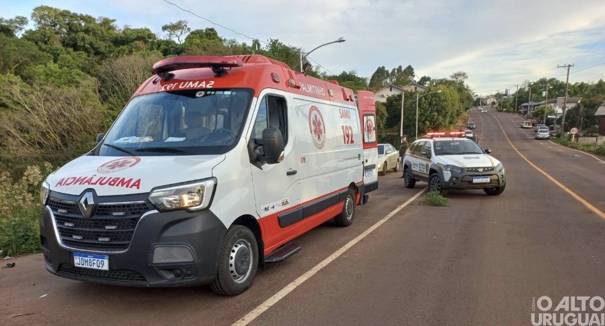 Registrado acidente em Palmitinho