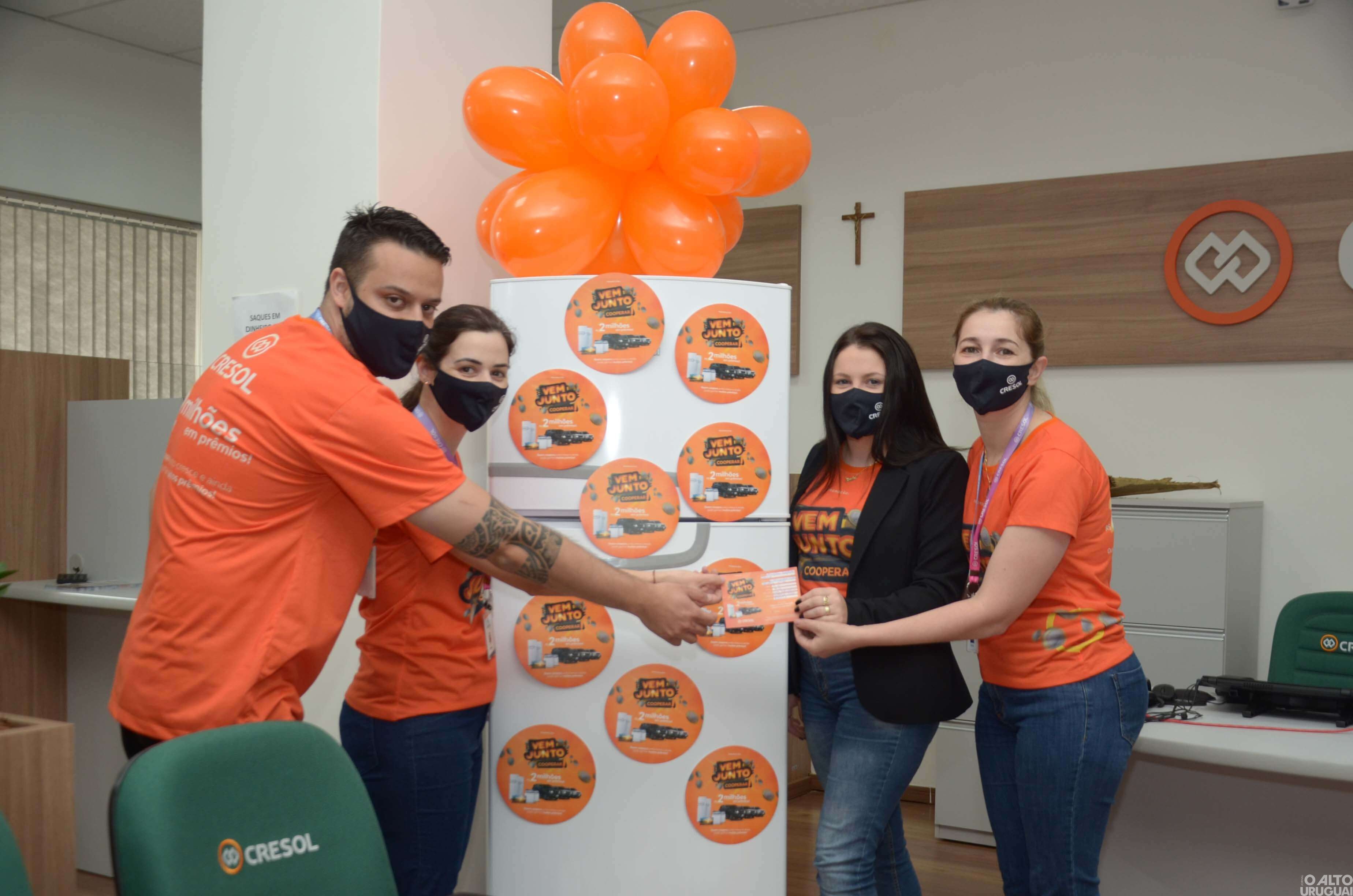 Cresol realiza mais um sorteio da campanha “Vem Junto Cooperar”