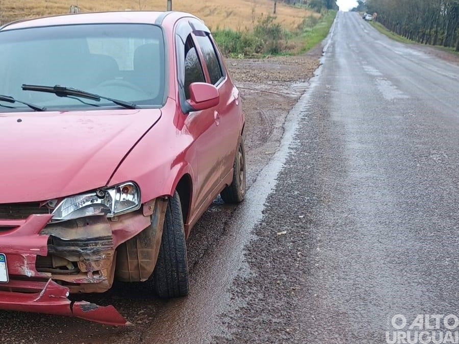 Registrado acidente na ERS-587 em Cristal do Sul