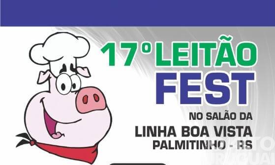 Palmitinho realiza 17ª edição da Leitão Fest no próximo sábado