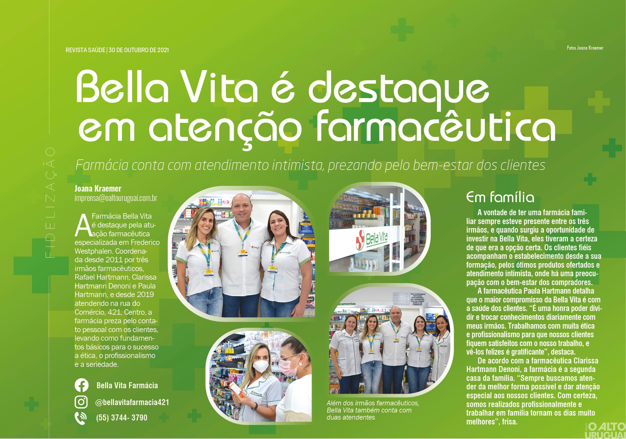 Bella Vita é destaque em atenção farmacêutica