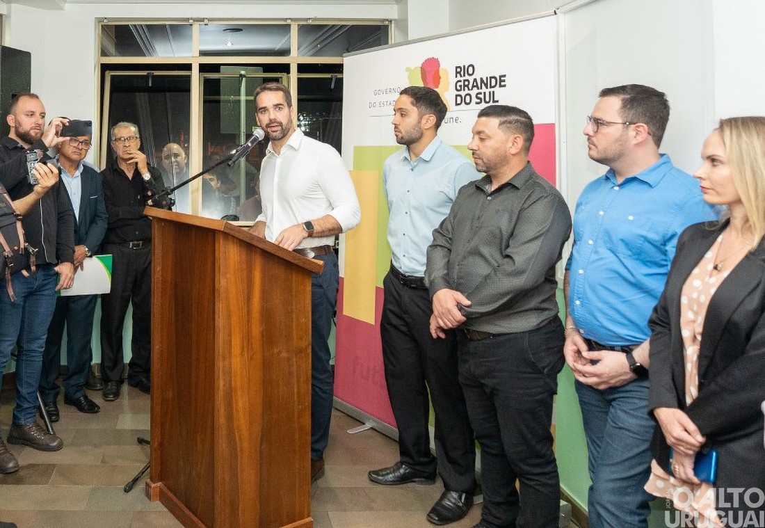 Governador Eduardo Leite participa da inauguração da Whey do Brasil em Palmeira das Missões