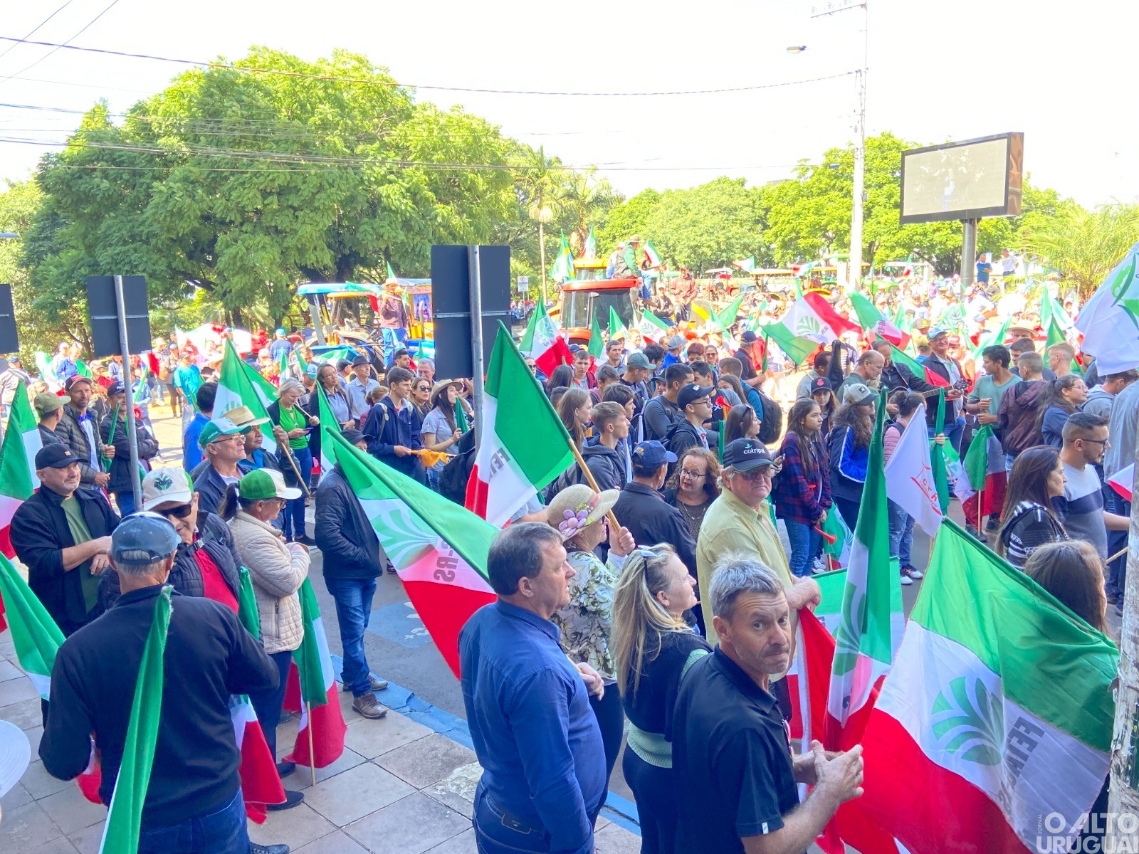 Trabalhadores rurais realizam manifestação em FW