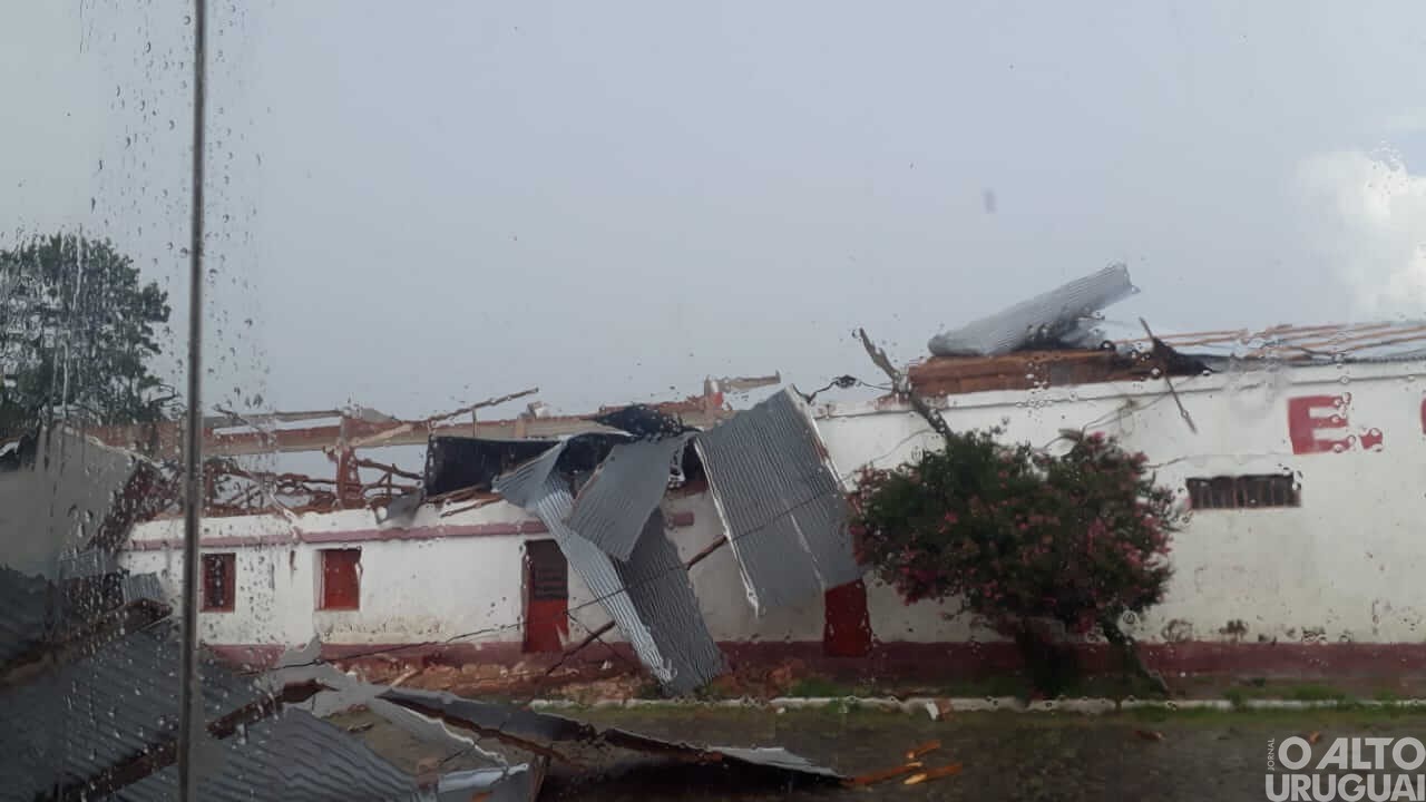 Temporal causa prejuízos em Palmeira das Missões