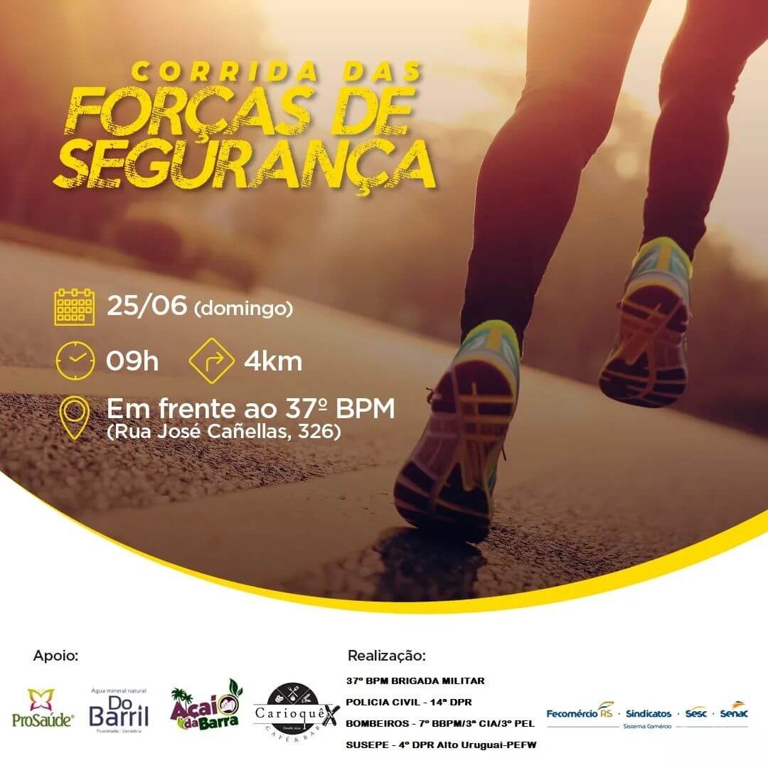 FW terá Corrida das Forças de Segurança