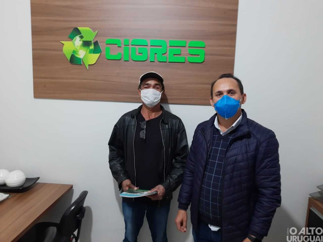 Cigres recebe mais de 45 toneladas de vidro