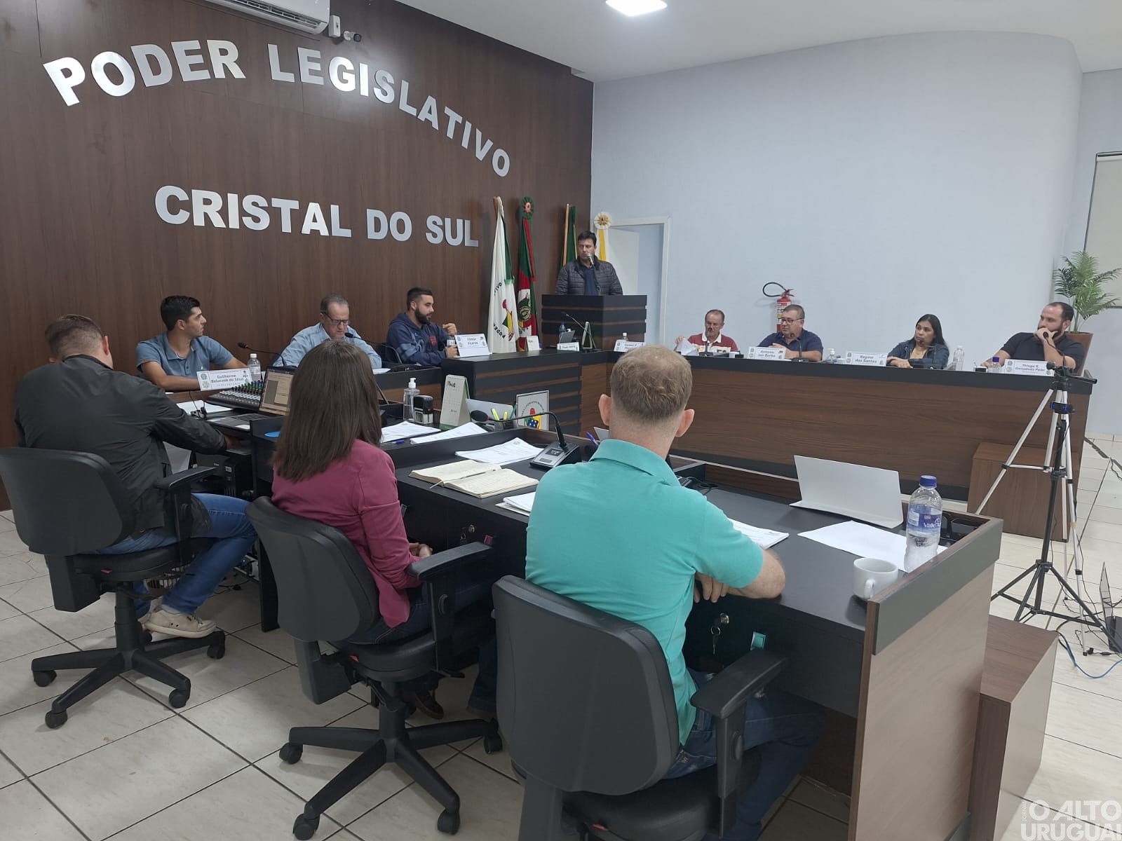 Prefeito de Cristal do Sul participa de sessão na Câmara de Vereadores