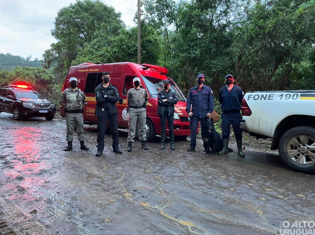 Autoridades iniciam terceiro dia de buscas por morador desaparecido