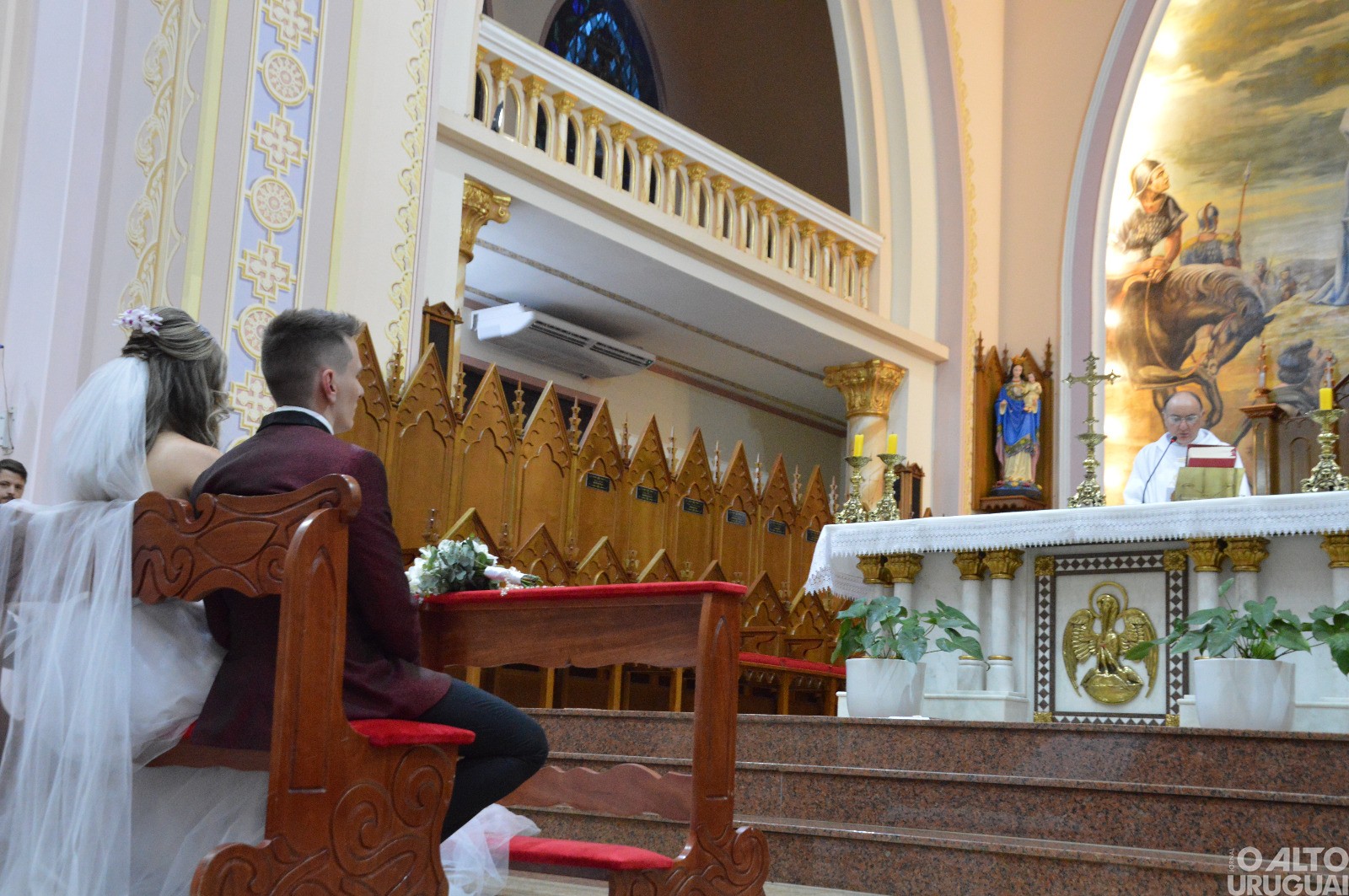 Adriano Cerato e Fernanda de Marco casam-se na Catedral Santo Antônio
