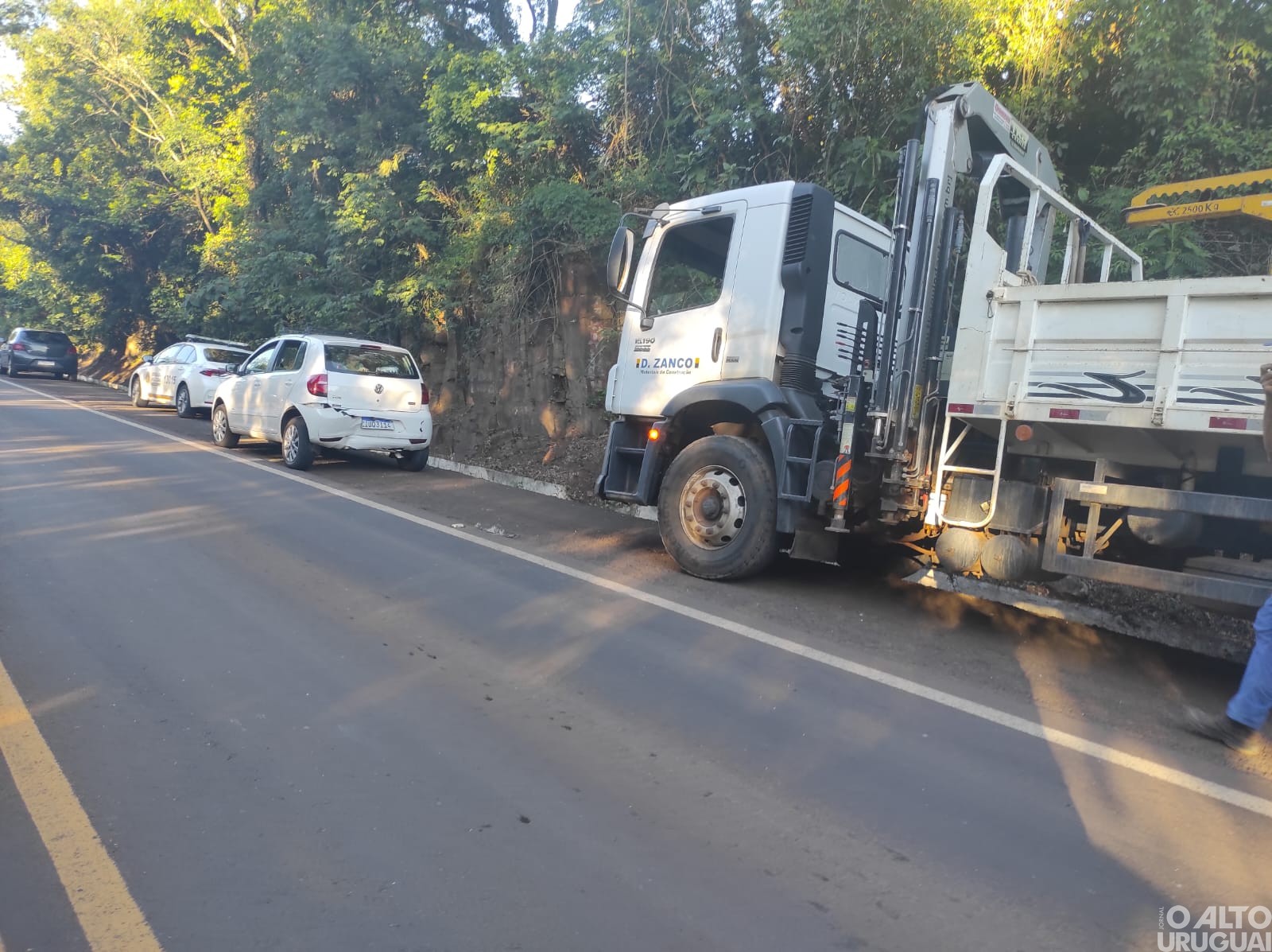 Registrado engavetamento na curva da Volta Grande em FW