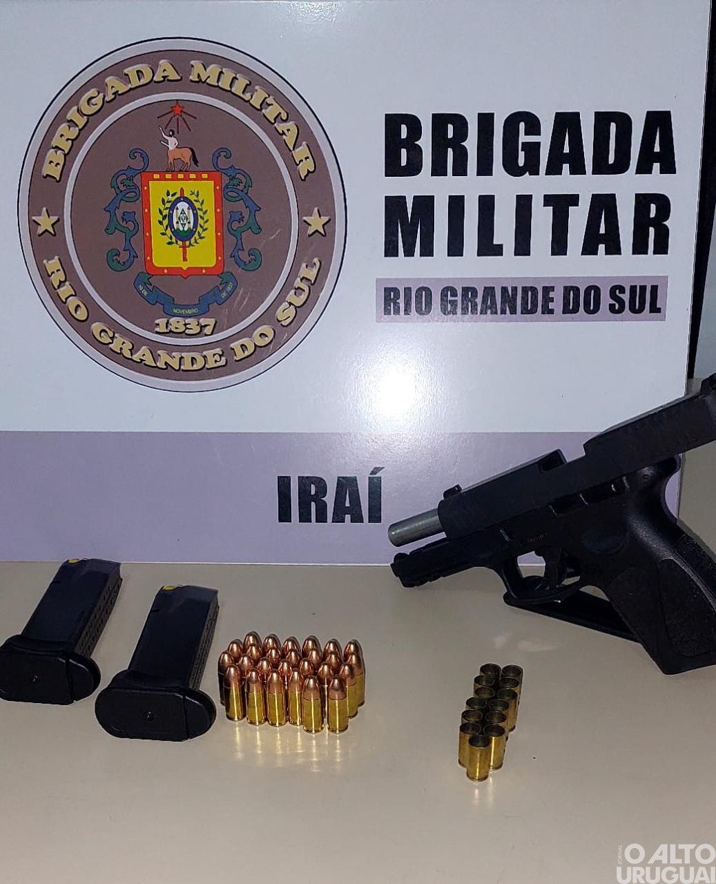 Brigada Militar prende homem por disparos de arma de fogo em Iraí