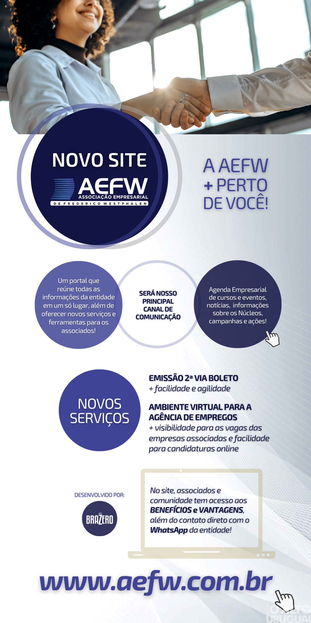 Associação Empresarial ACI/CDL de FW lança novo site