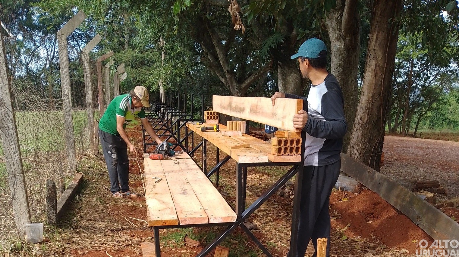Direção das Gurias do Yucumã prepara estádio para o Gauchão 2025