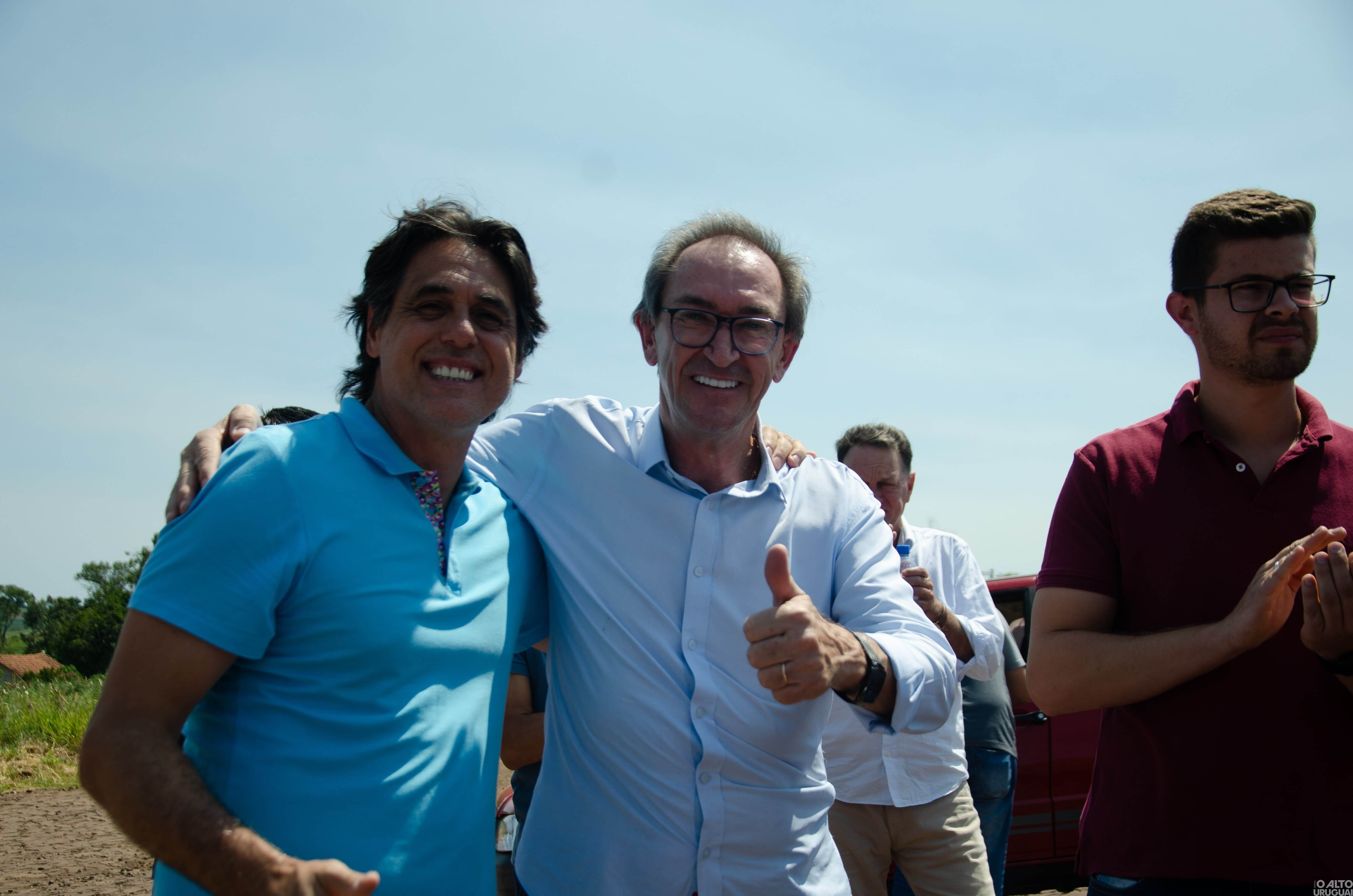 Secretário estadual do Esporte e Lazer visita obra em Frederico Westphalen