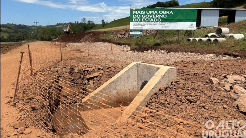 Obras do acesso a Novo Tiradentes entram em nova fase