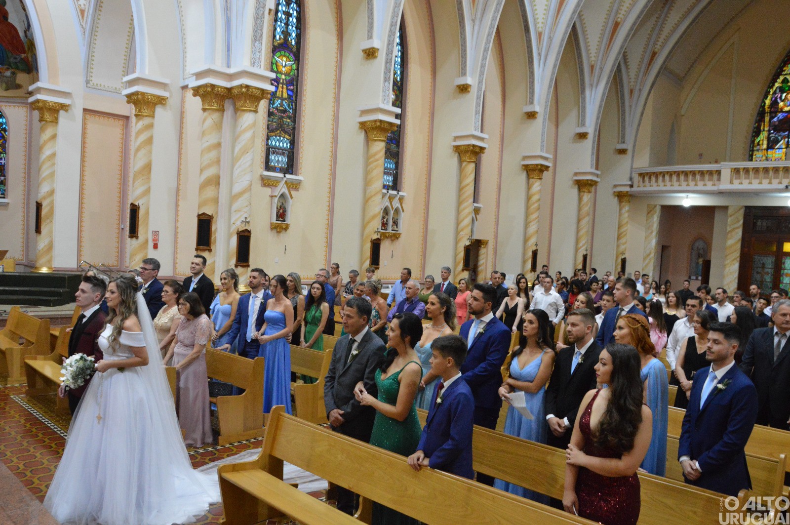 Adriano Cerato e Fernanda de Marco casam-se na Catedral Santo Antônio