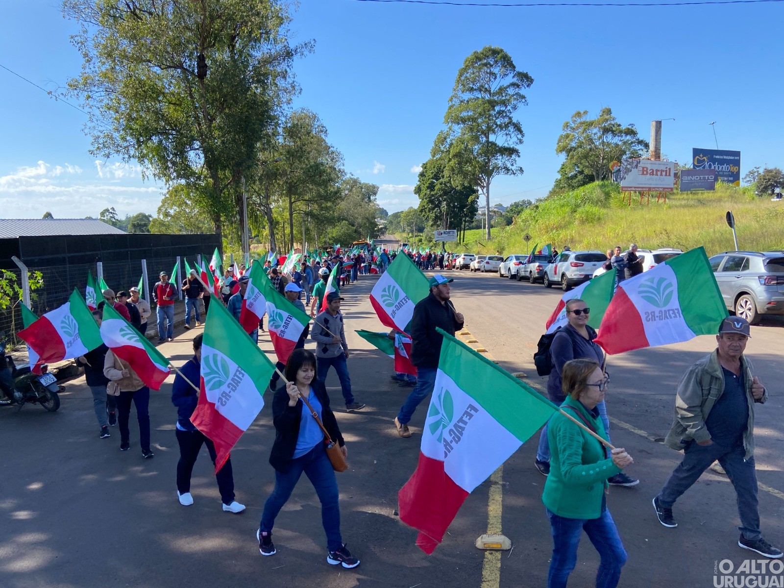 Trabalhadores rurais realizam manifestação em FW