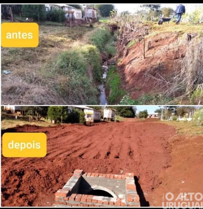 Boa Vista das Missões Administração municipal inicia trabalhos de saneamento