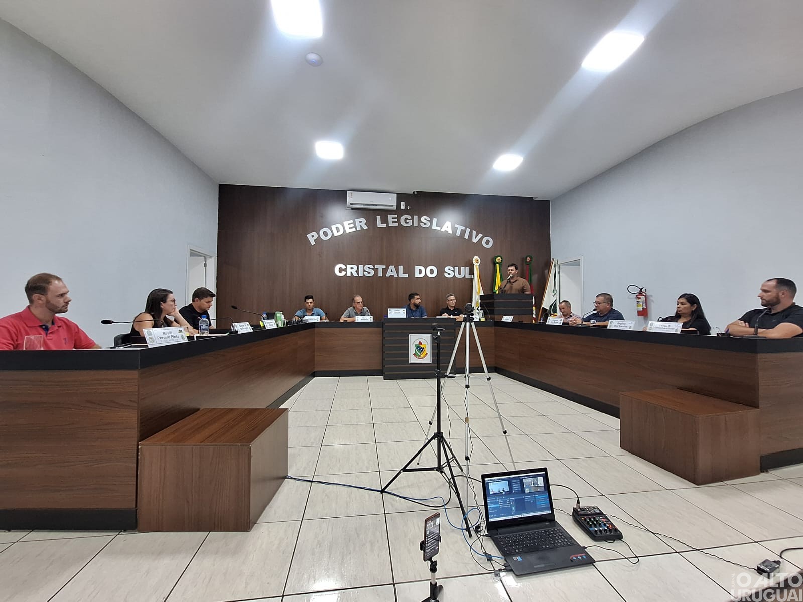 Esporte Clube Vila Nova de Cristal do Sul recebe homenagem na Câmara de Vereadores