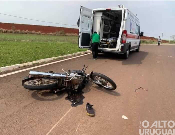 Acidente resulta em motociclista ferido na BR-386