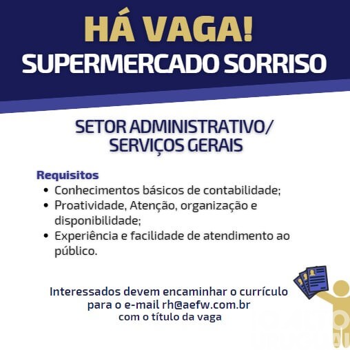 AEFW divulga vagas de emprego