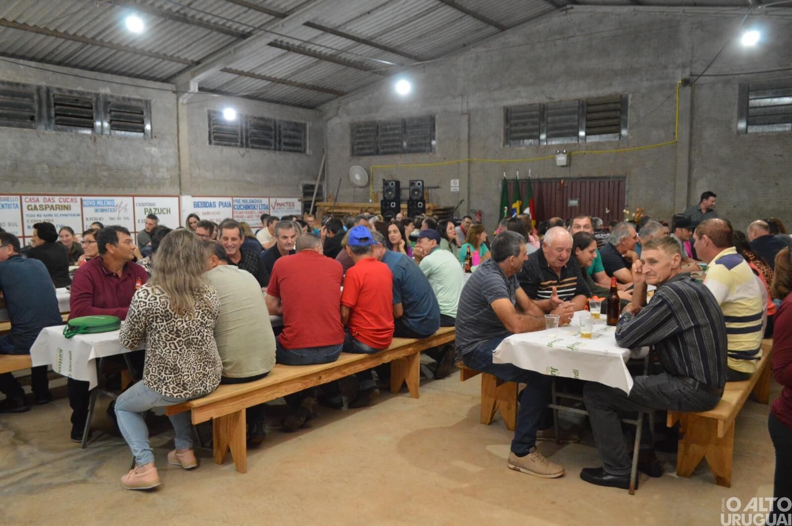 Taquaruçu do Sul promove jantar de inauguração do calçamento da linha Chiele/Pessotto