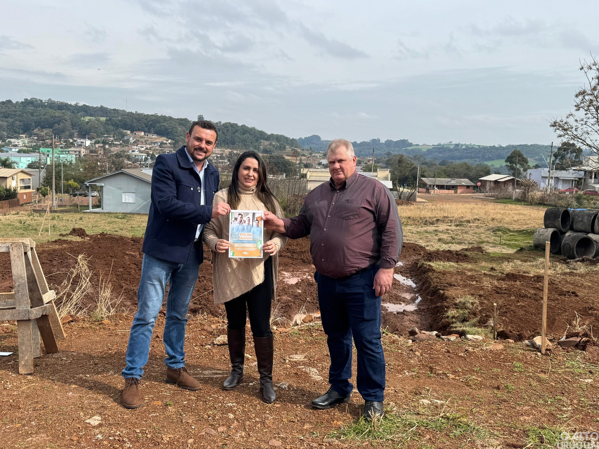 Erval Seco inicia obras do novo Cras e Centro de Convivência