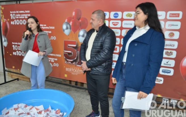Supermercado Bertoletti realiza seu quarto sorteio de agosto