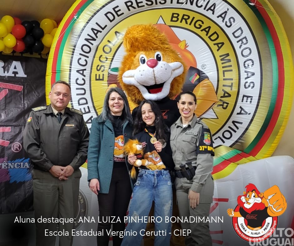 Brigada Militar realiza formatura do Proerd em FW