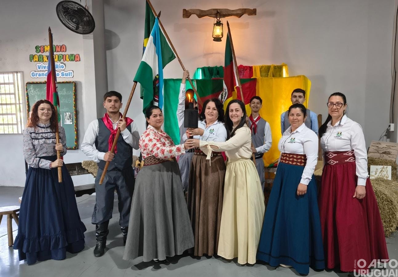 Tradicionalismo ganha espaço nas escolas de Jaboticaba durante a Semana Farroupilha