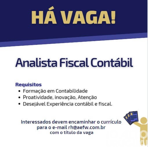 AEFW divulga vagas de emprego