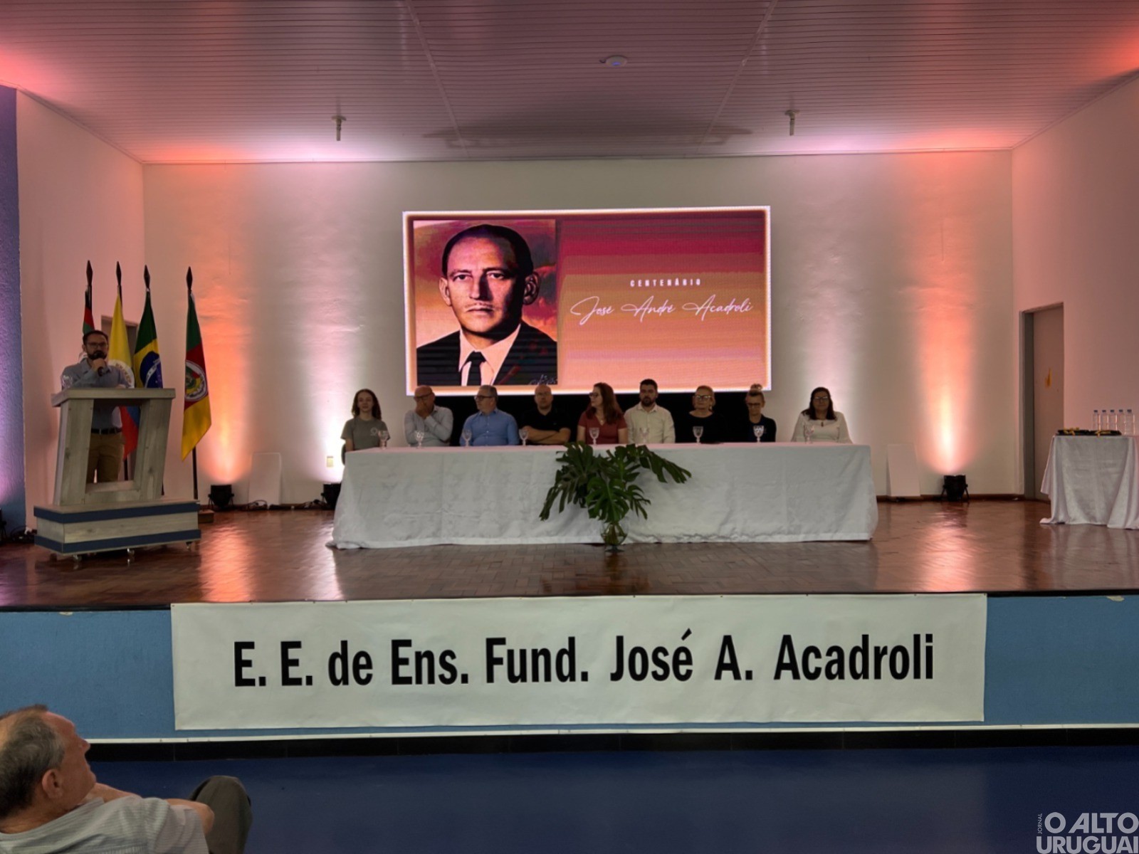 Escola José André Acadroli de Rodeio Bonito celebra centenário de seu patrono