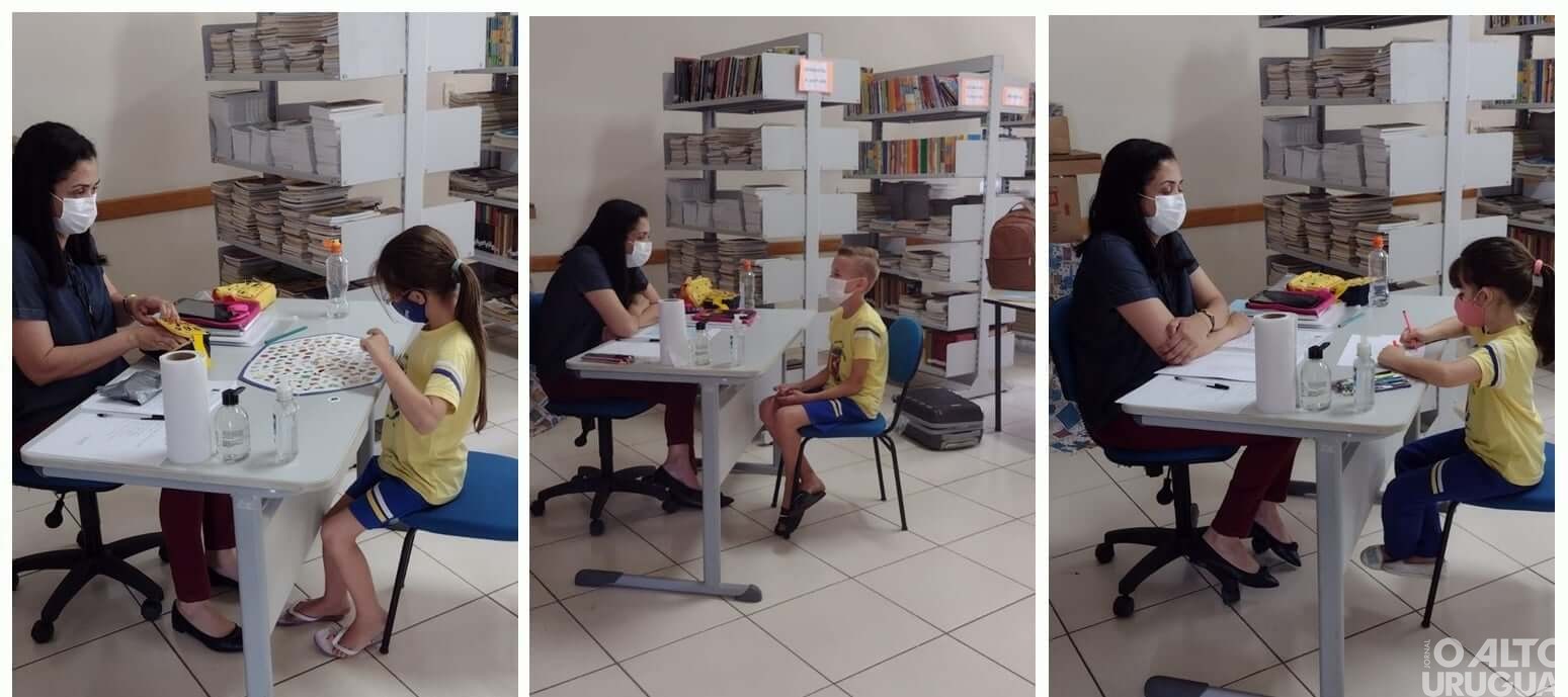 Estudantes recebem atendimento de fonoaudiologia em Alpestre