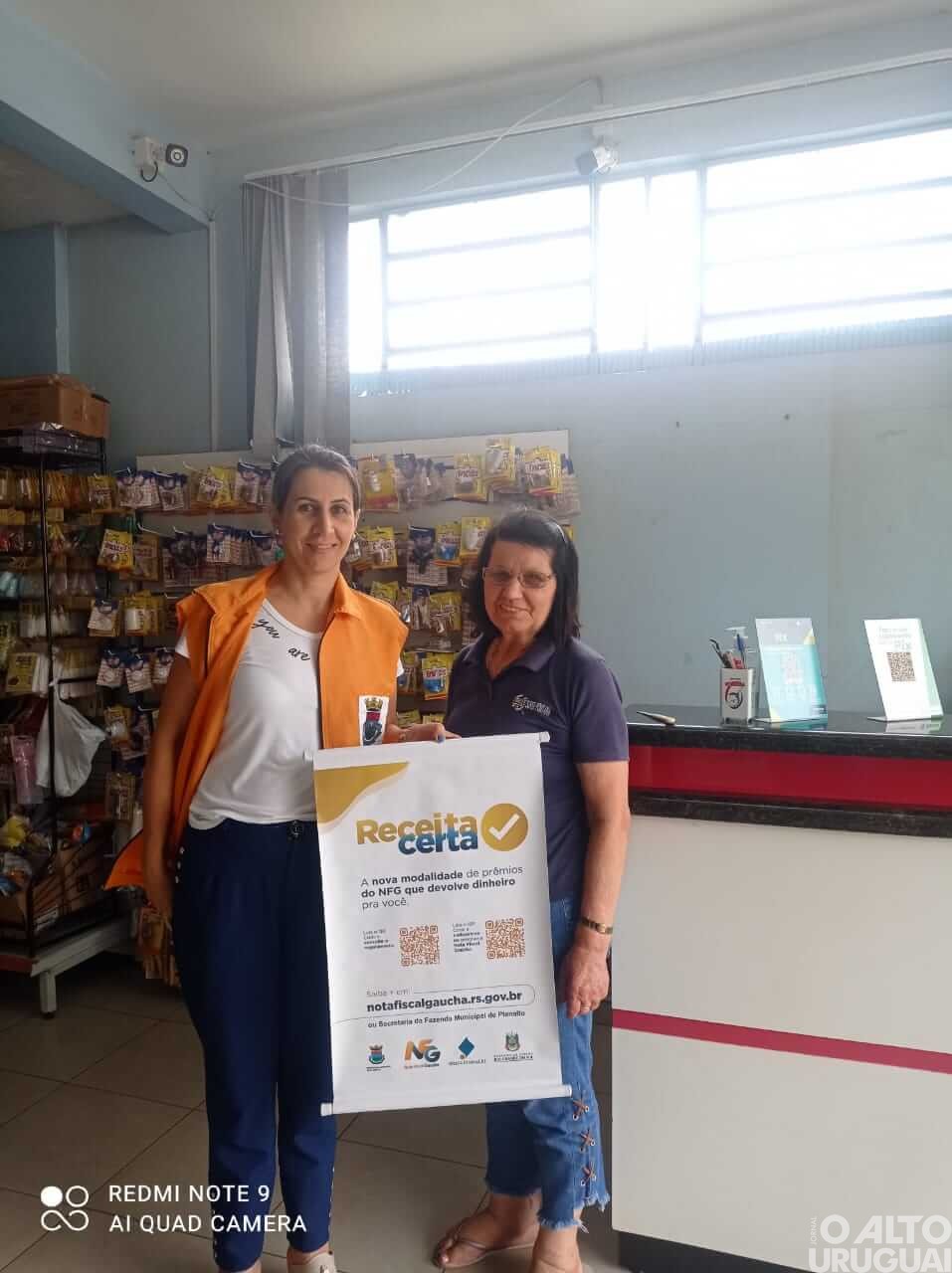 Planalto: Receita Certa é divulgada no comércio local