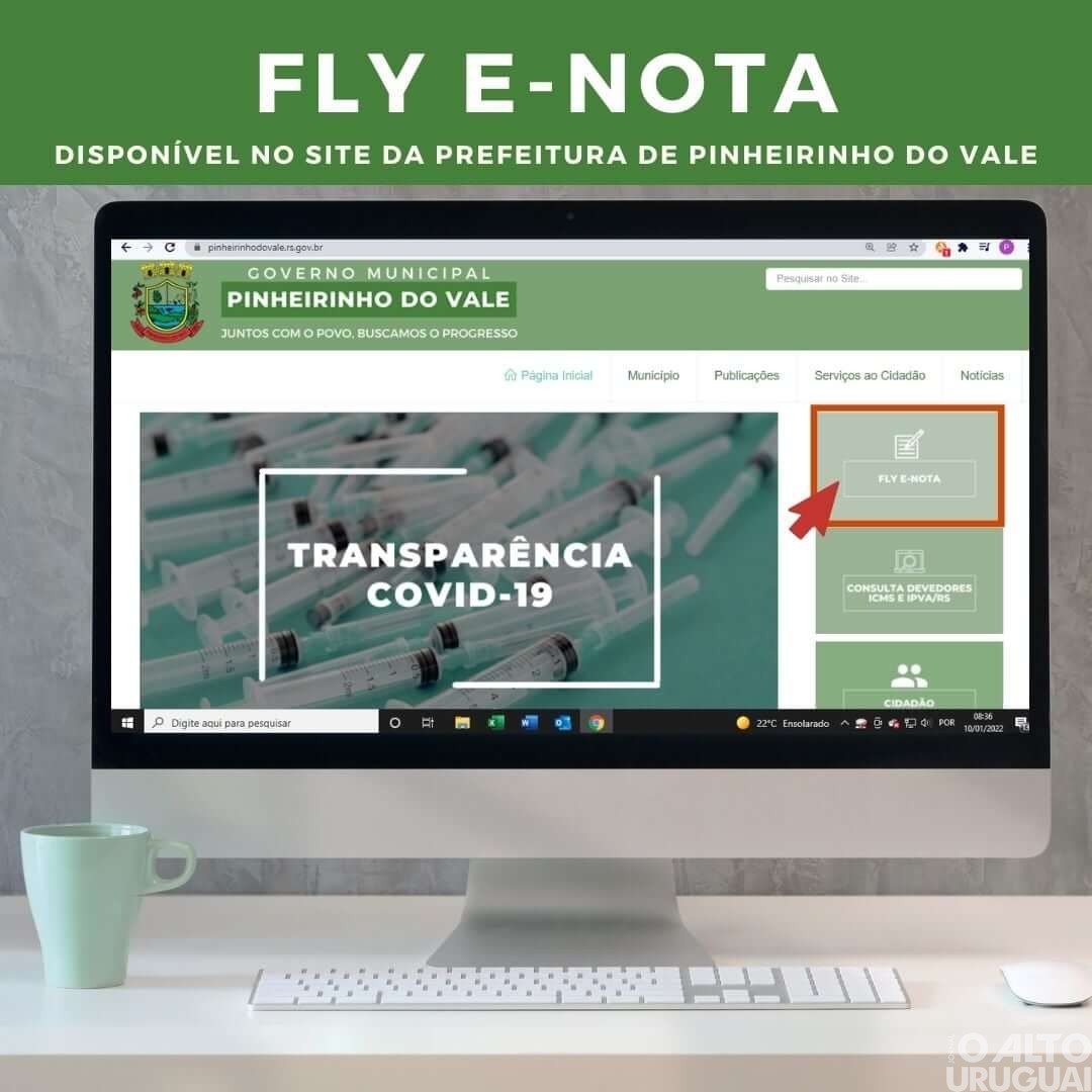 Pinheirinho do Vale: notas devem ser emitidas de forma eletrônica