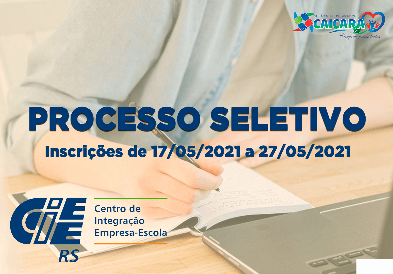 Caiçara: processo seletivo do Ciee está com inscrições abertas