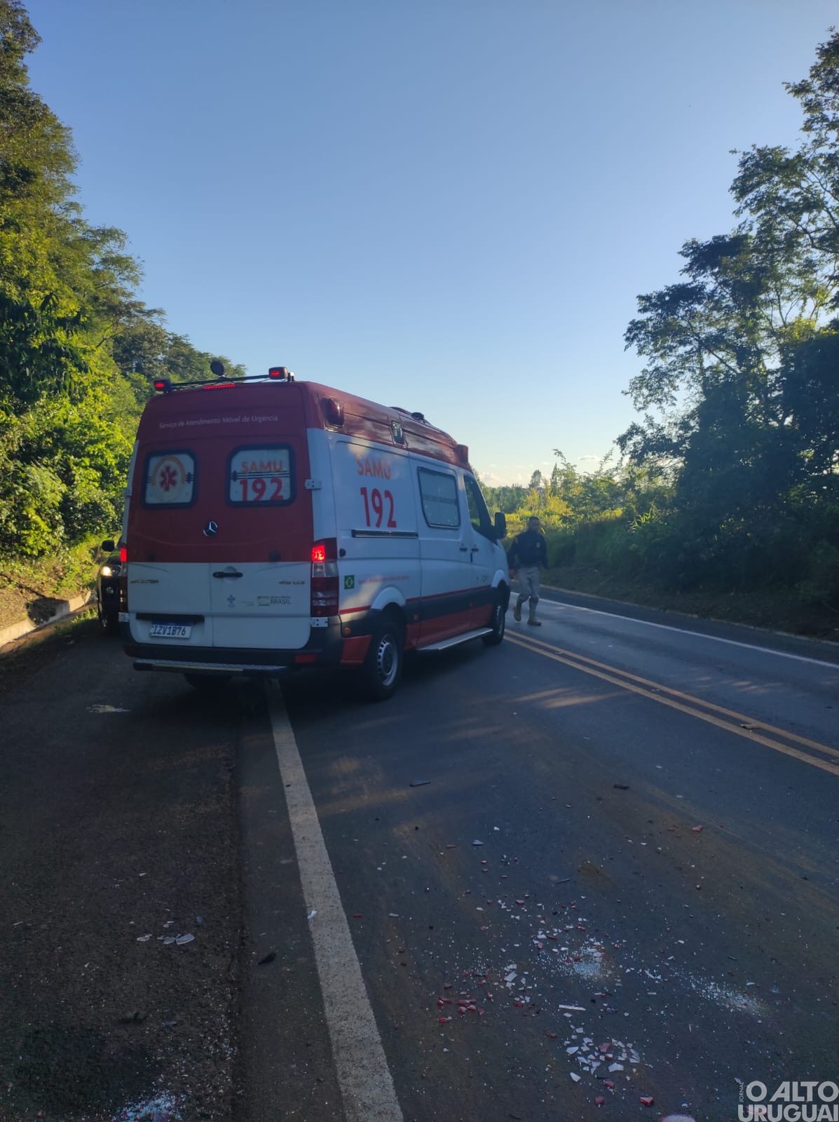 Registrado engavetamento na curva da Volta Grande em FW