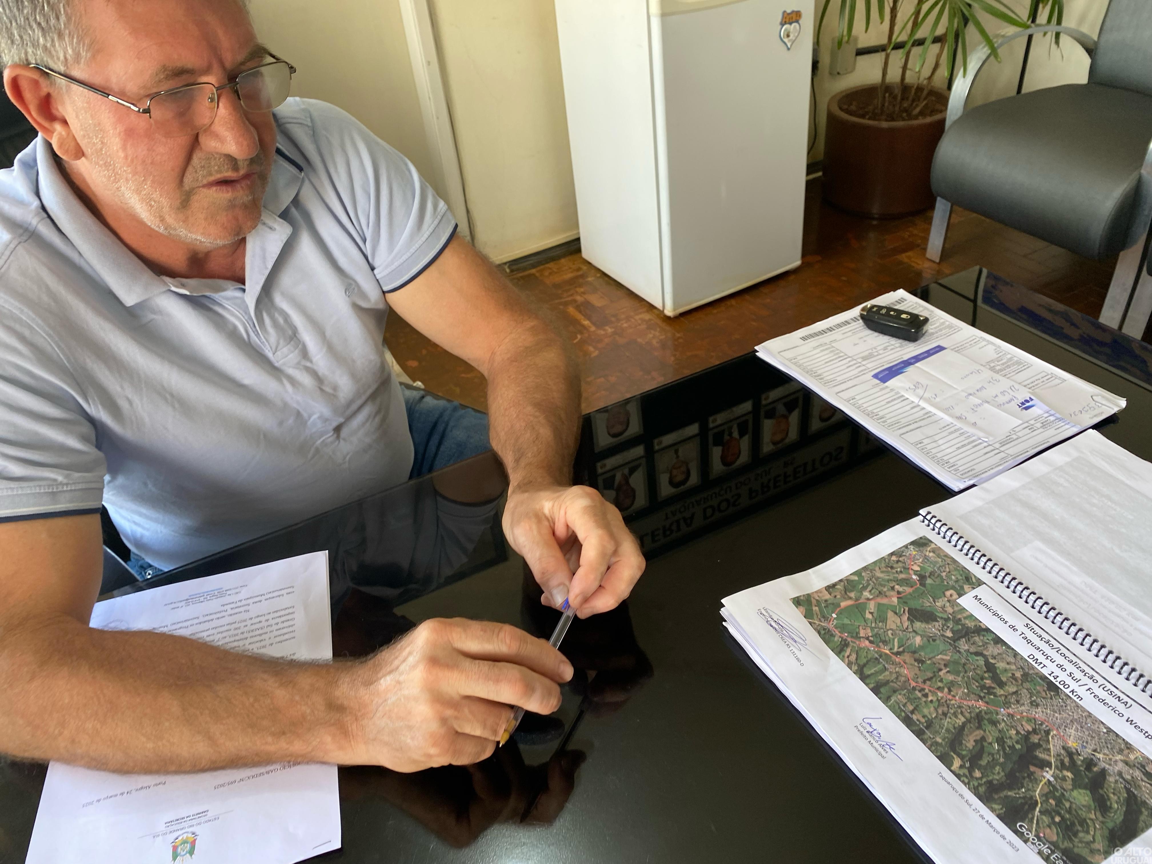 Admistração de Taquaruçu do Sul busca recursos para pavimentação em trecho da Sete de Setembro