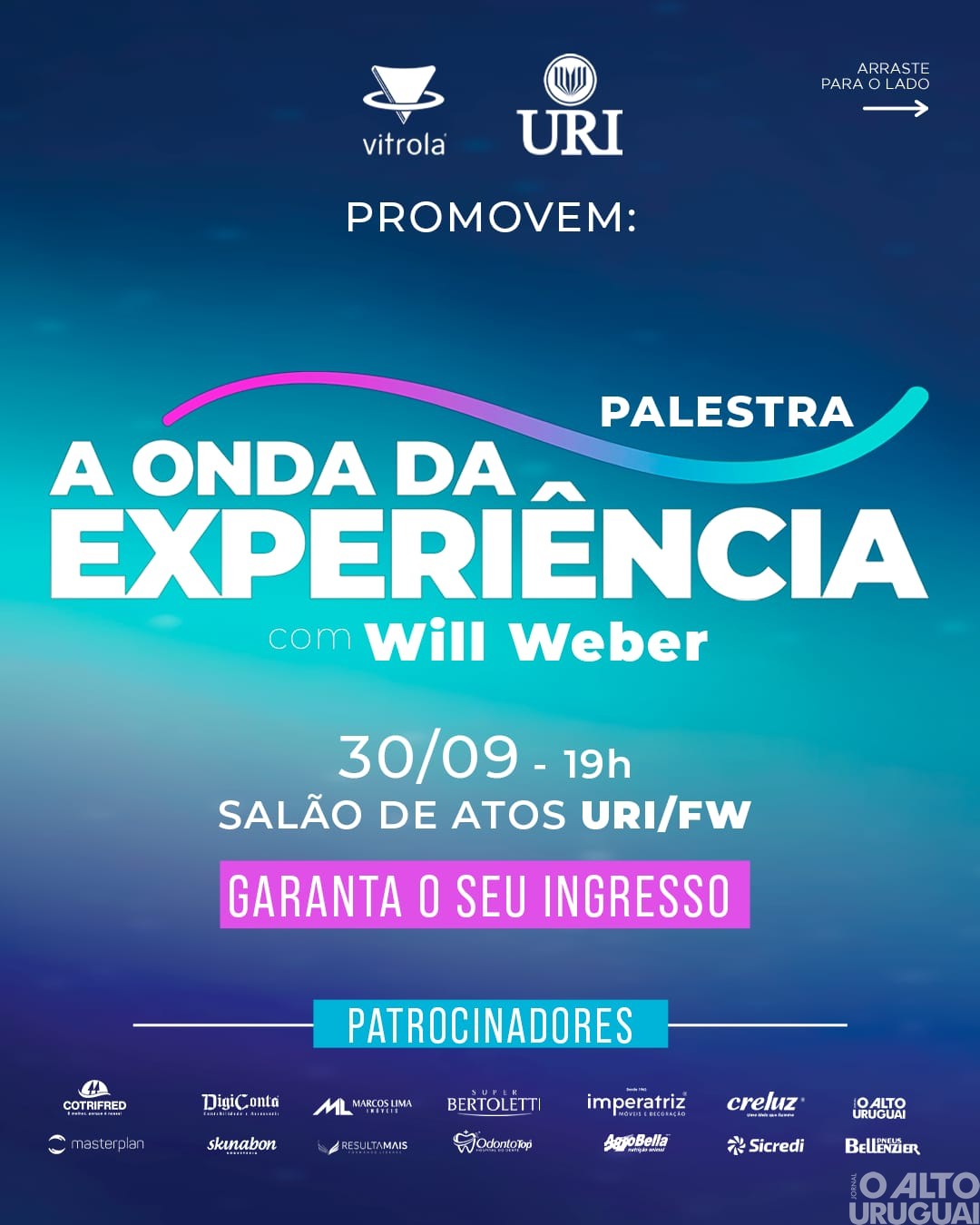 “A Onda da Experiência” chega a FW com palestra de Will Weber