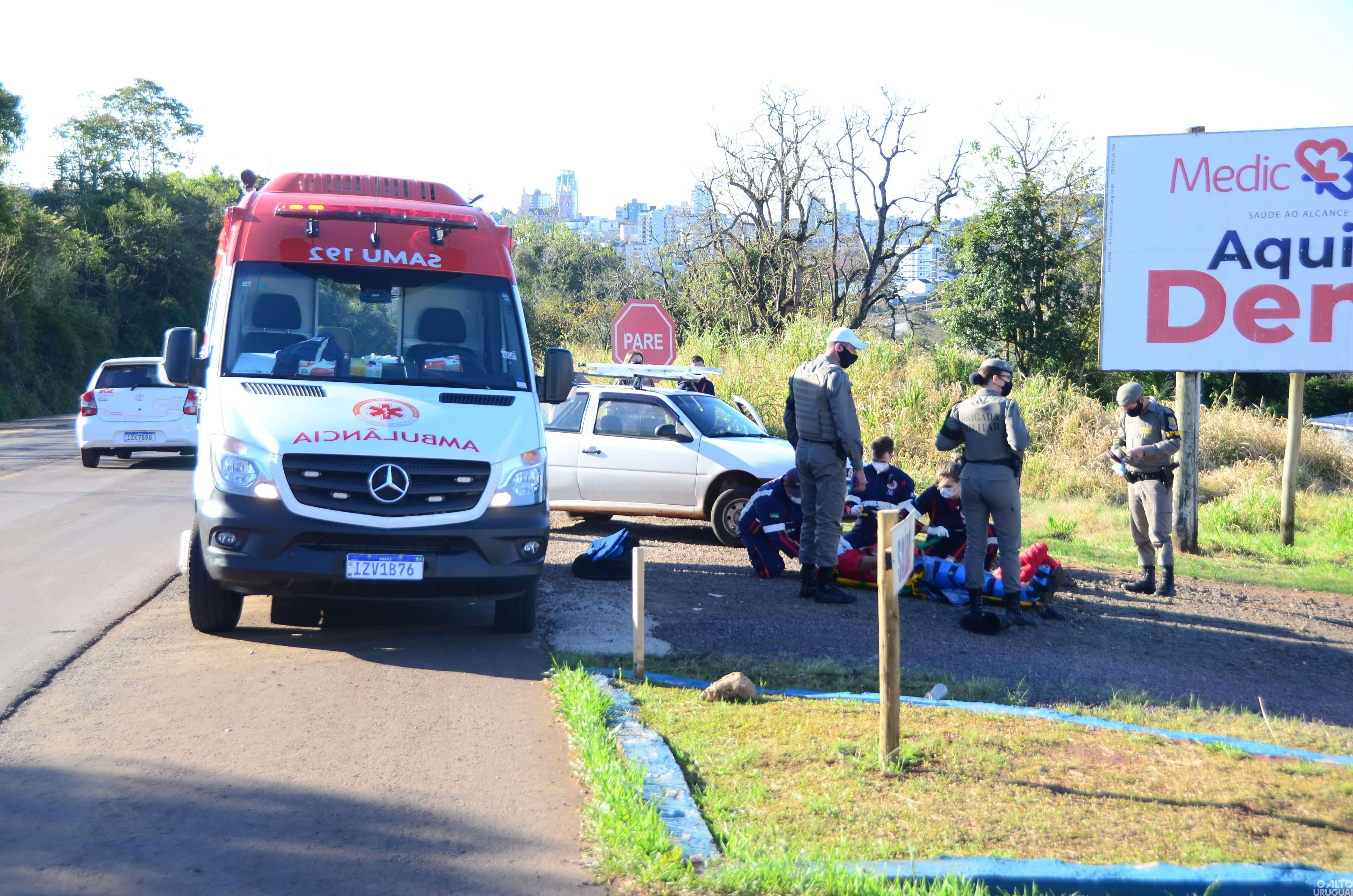 Acidente deixa motociclista ferido na BR-386