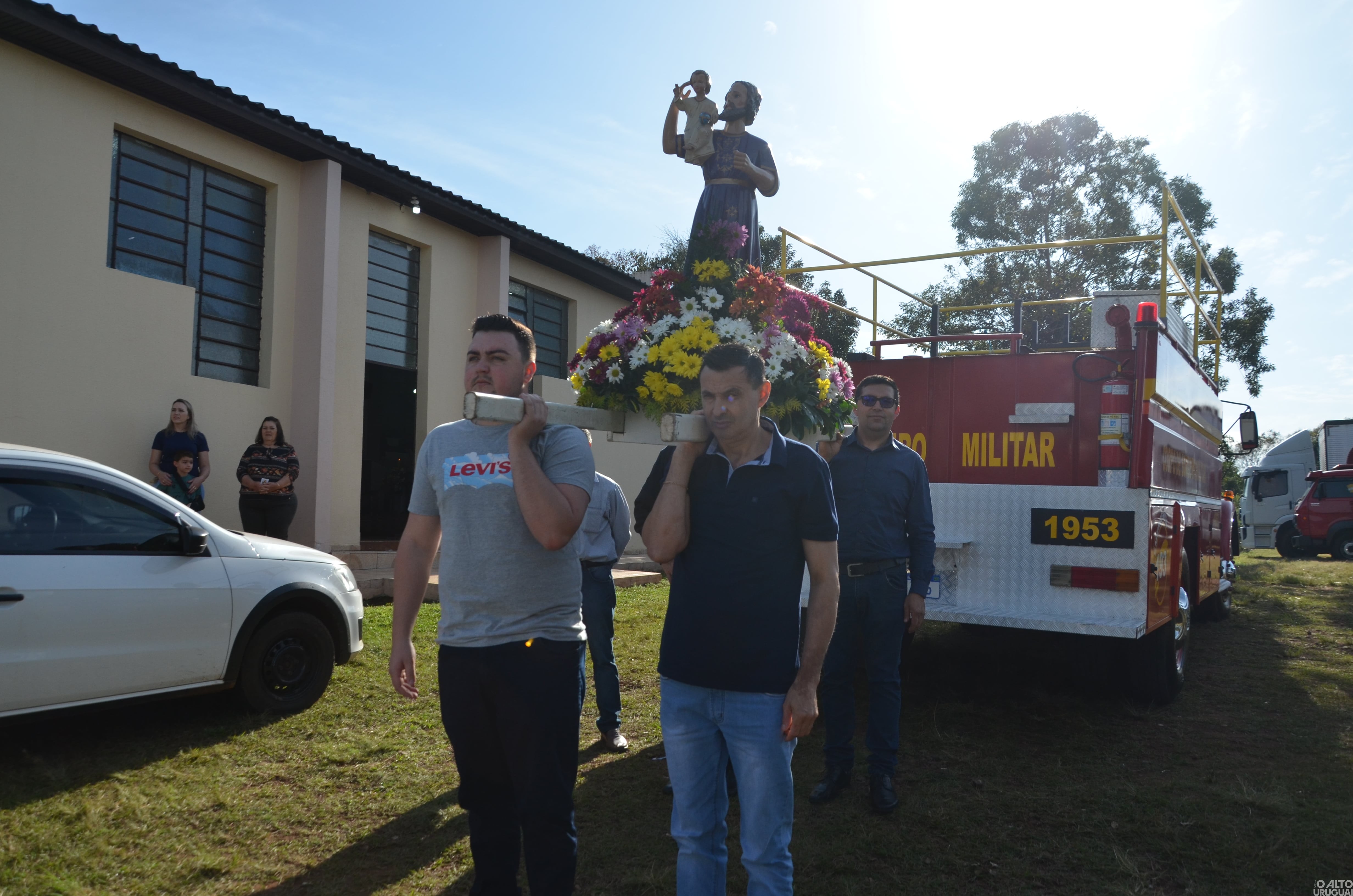 Carreata e missa celebram São Cristóvão e Dia do Colono e Motorista em FW