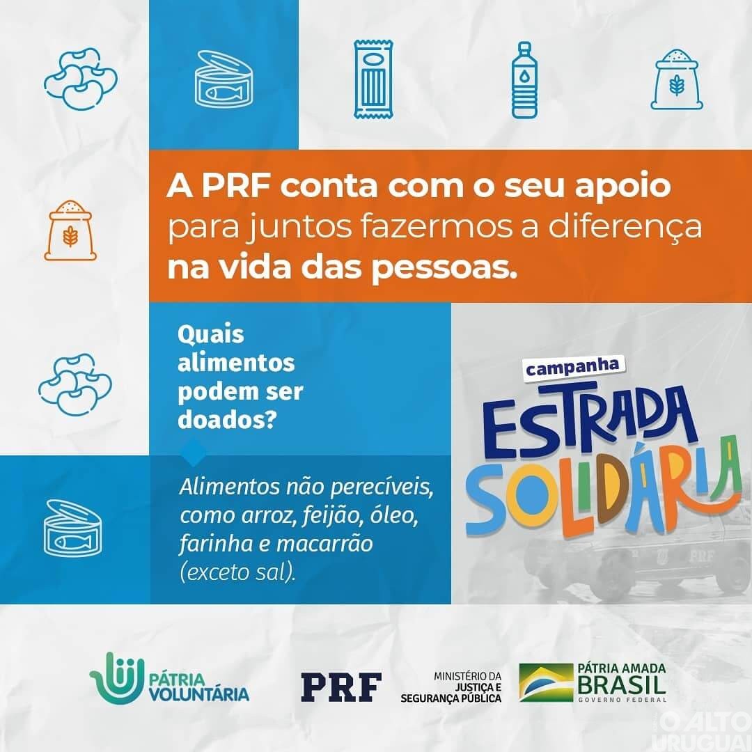 PRF promove campanha de arrecadação de alimentos