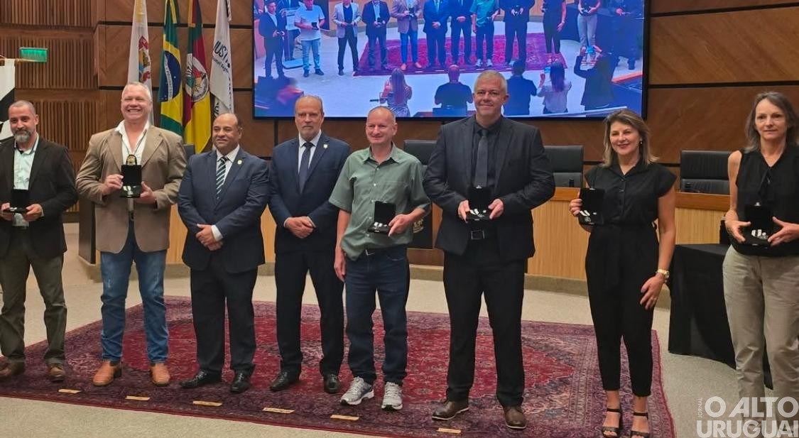 Delegada regional Aline Palma recebe medalha Plínio Brasil Milano