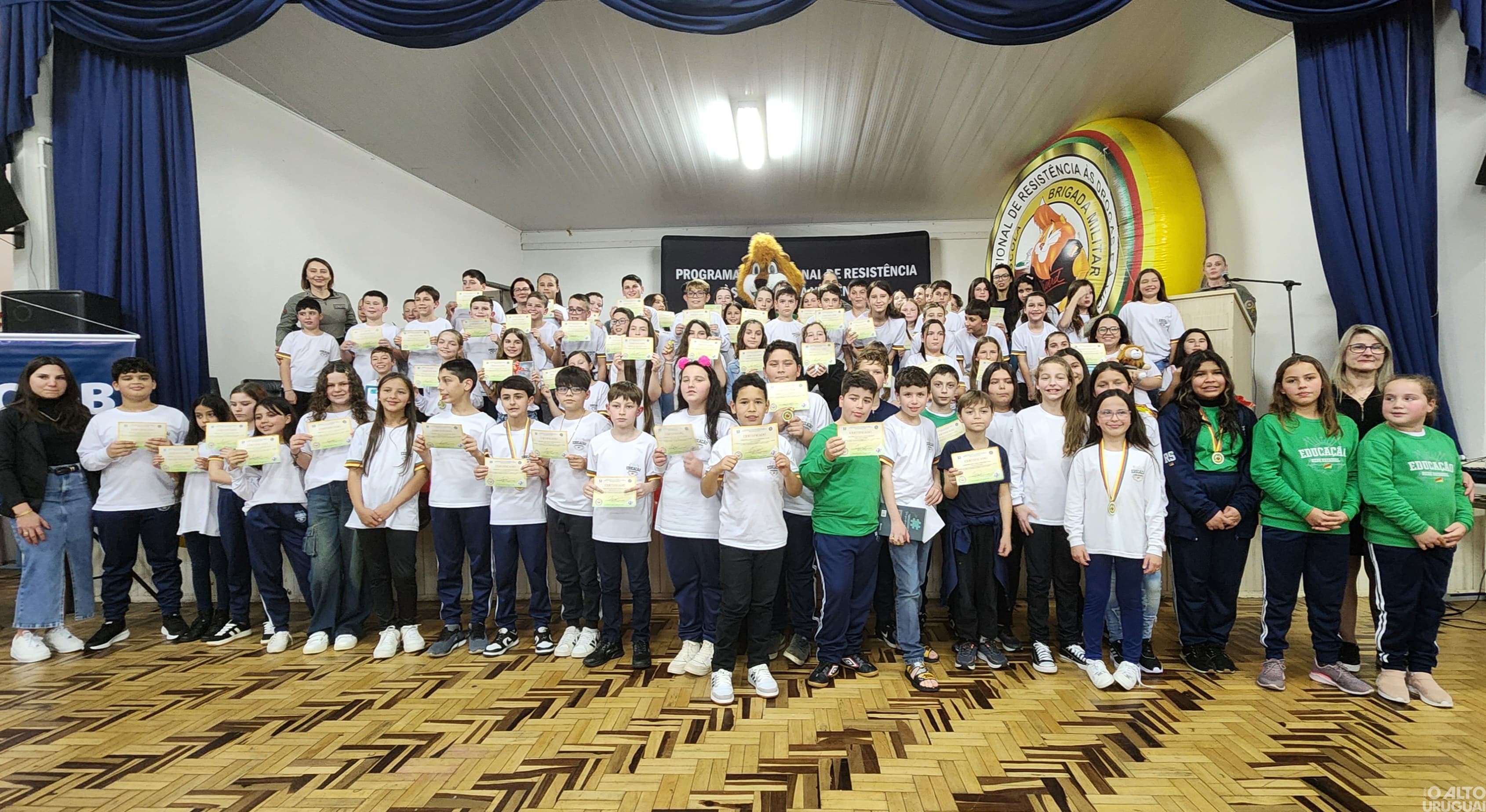 BM realiza formatura do Proerd em Frederico Westphalen