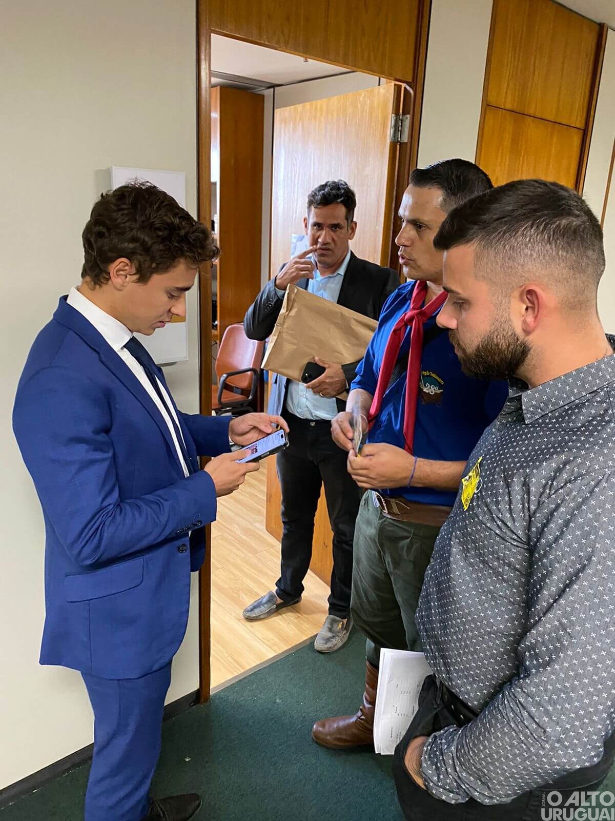 Vereador Evandro Wolf de Vicente Dutra leva pautas a Brasília