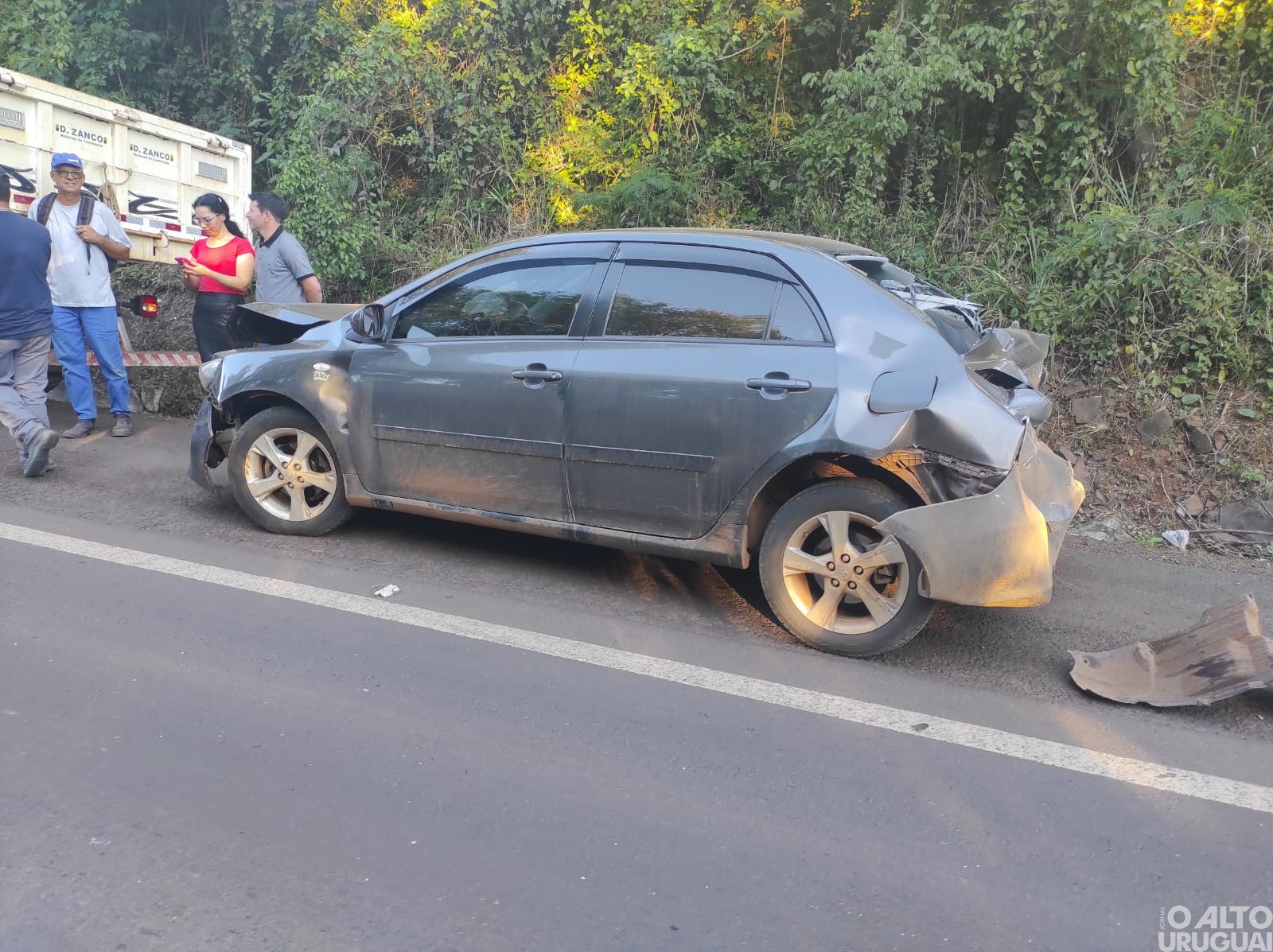 Registrado engavetamento na curva da Volta Grande em FW