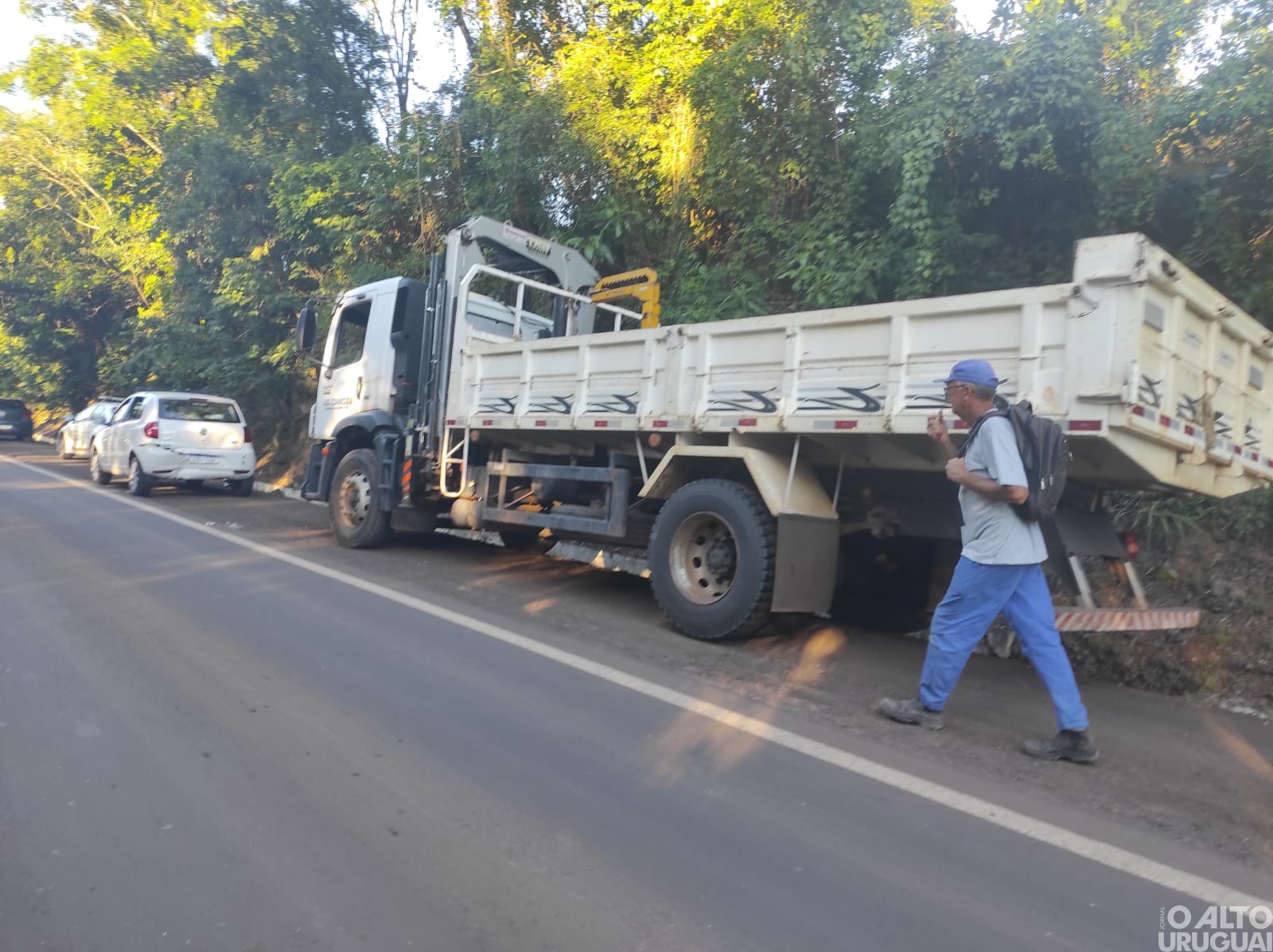 Registrado engavetamento na curva da Volta Grande em FW