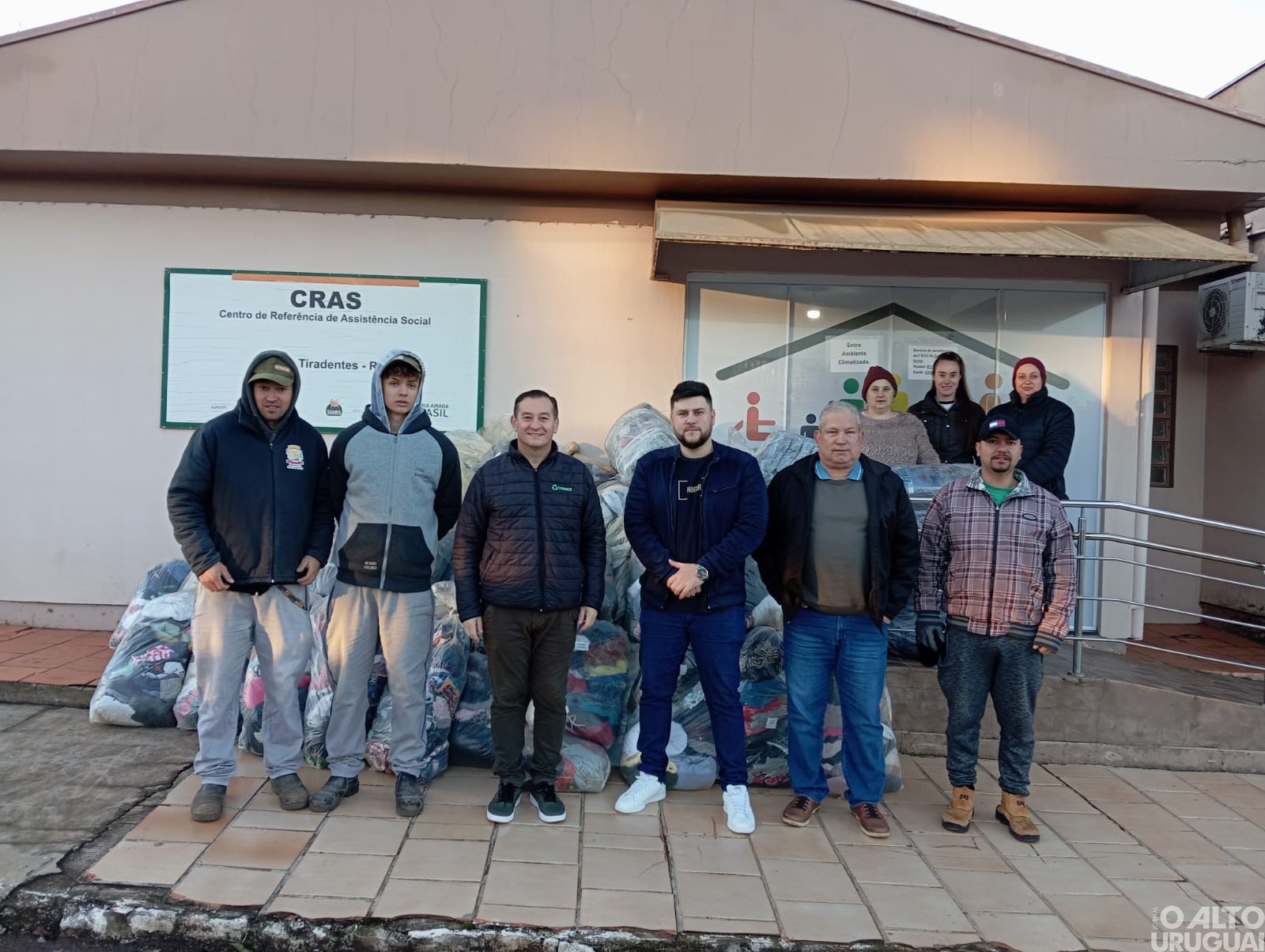 CRAS e Defesa Civil realizam nova etapa da Campanha do Agasalho em Novo Tiradentes