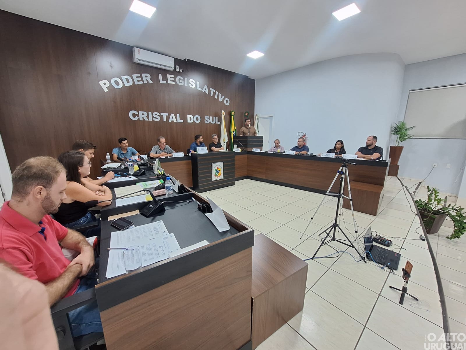 Esporte Clube Vila Nova de Cristal do Sul recebe homenagem na Câmara de Vereadores